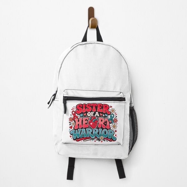 Item preview, Sister of a Heart Warrior CHD Awareness Bubble Typography designed and sold by LunaMagicStudio.