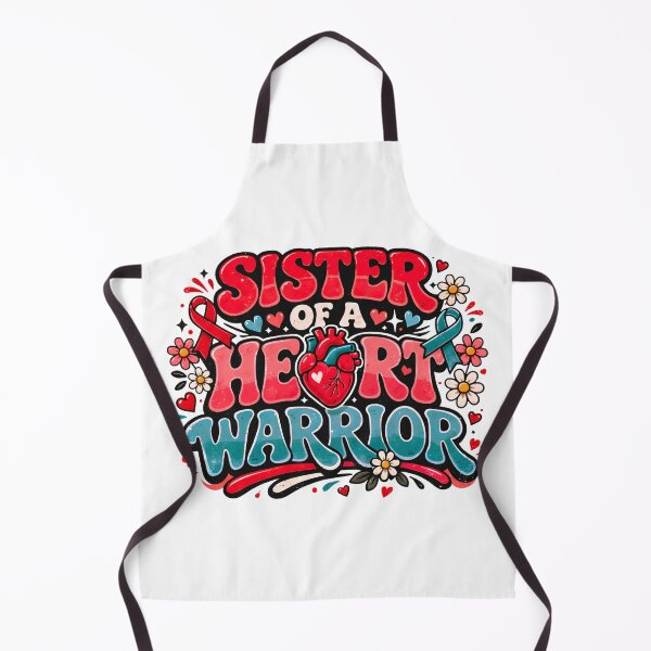 Item preview, Sister of a Heart Warrior CHD Awareness Bubble Typography designed and sold by LunaMagicStudio.
