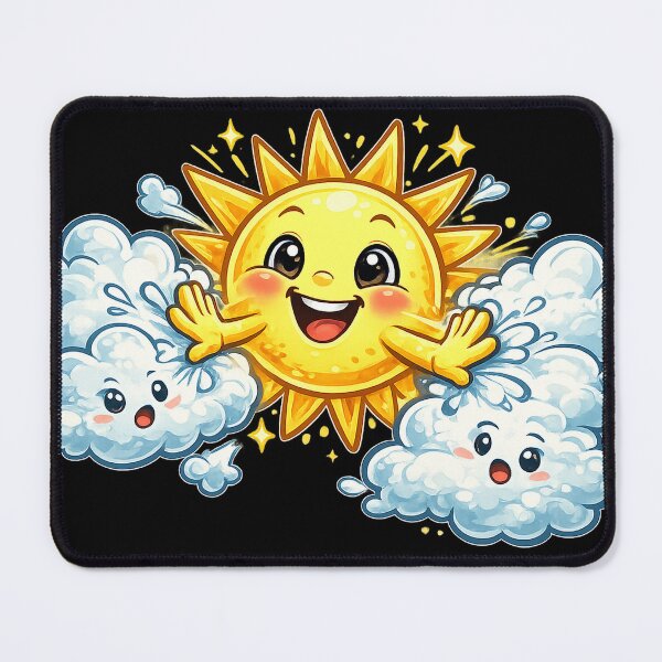 Item preview, Cheerful Sun Chasing Away Clouds designed and sold by SpicyWind.