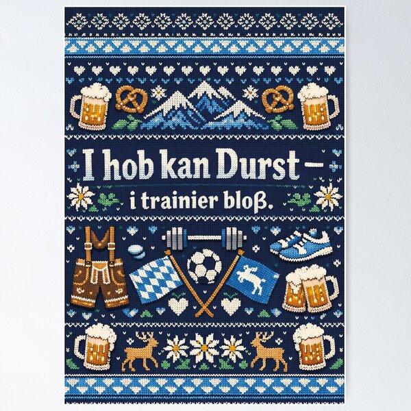 Item preview, Bavarian humor I don't have a thirst Knitting pattern designed and sold by Mauswohn.