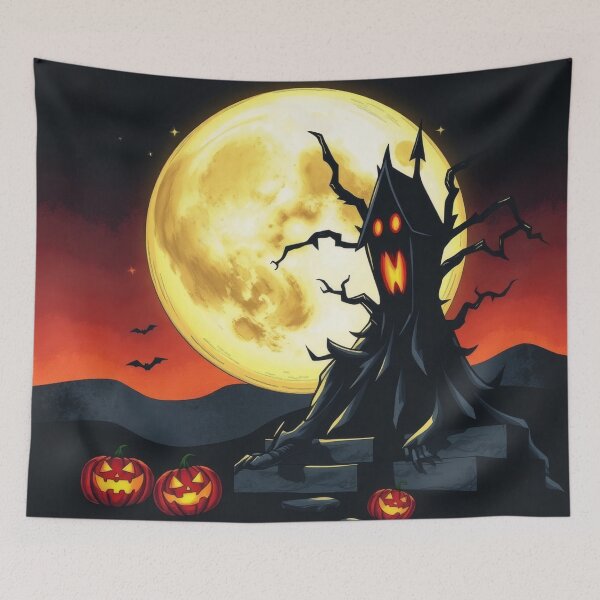 Item preview, Spooky House Under the Moon designed and sold by UnhingedBird.