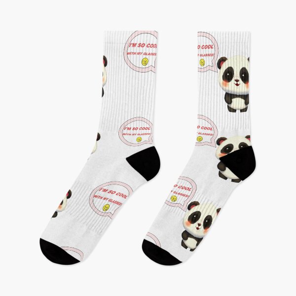 Item preview, Cool Panda with Glasses | Kawaii Aesthetic Anime Panda Bear designed and sold by RS-Globalist-.