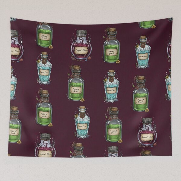 Item preview, Alchemist's Shelf: Healing & Growth Potions designed and sold by kseniiamys.
