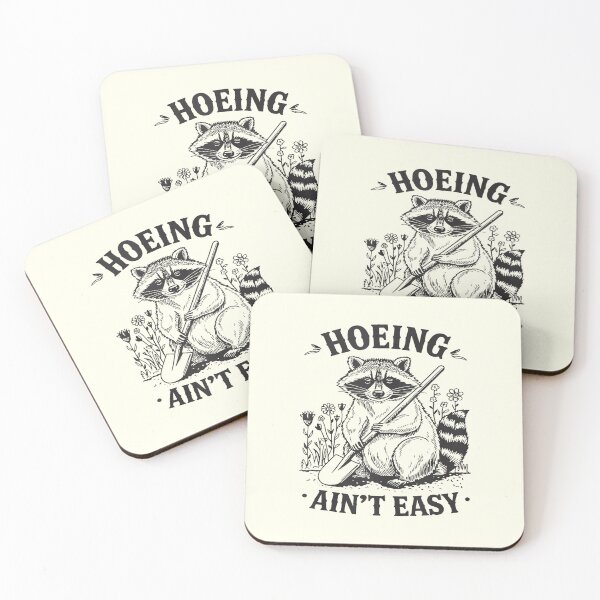 Item preview, Hoeing Ain’t Easy Gardening Pun designed and sold by NookMerch97 .