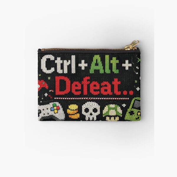 Item preview, Gamer humor Ctrl Alt Defeat Retro knitting patterns designed and sold by Mauswohn.