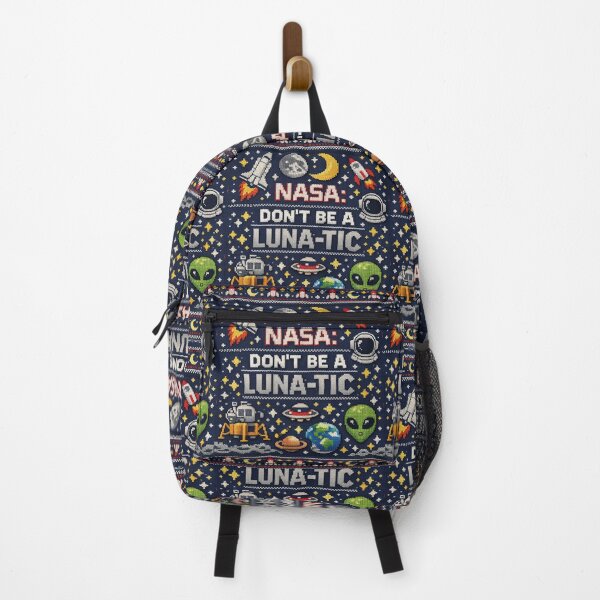 Item preview, NASA Don't be a Luna-tic space knitting pattern designed and sold by Mauswohn.