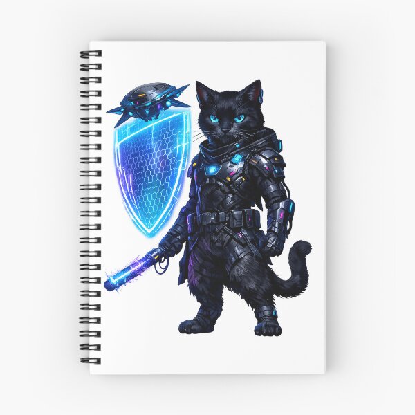 Item preview, Neon Sentinel Cat designed and sold by pumsquare.