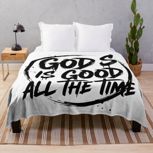Item preview, God Is Good All the Time Christian Brush Typography designed and sold by AFernandesDSG.