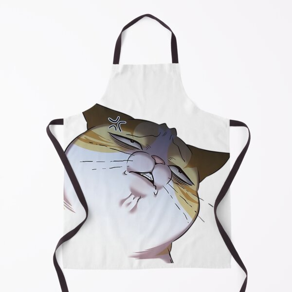 Item preview, Angry Chubby Cat Meme – Grumpy Cute Anime Style Kitty designed and sold by Dyan4.
