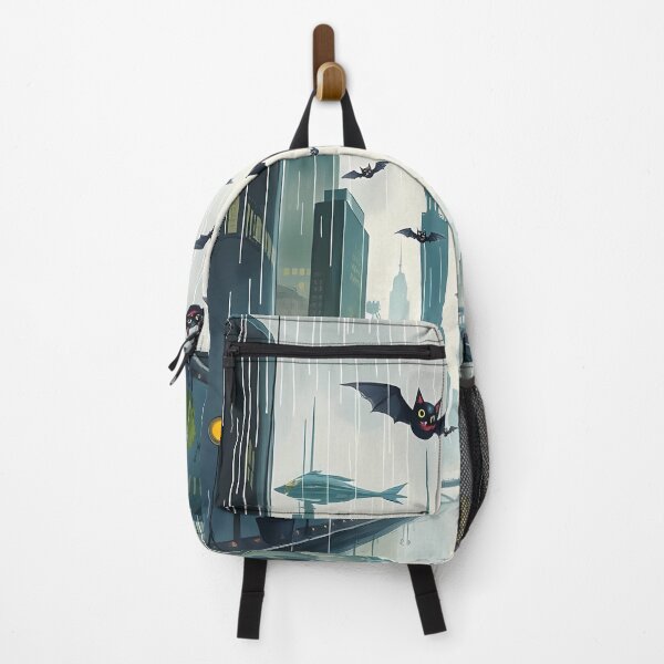 Item preview, Bats Flying Over a Rainy City designed and sold by cuprum.