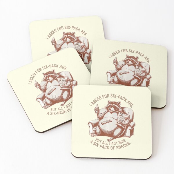 Item preview, I Asked For Six-Pack Abs But Got a Six-Pack of Snacks designed and sold by NookMerch97 .