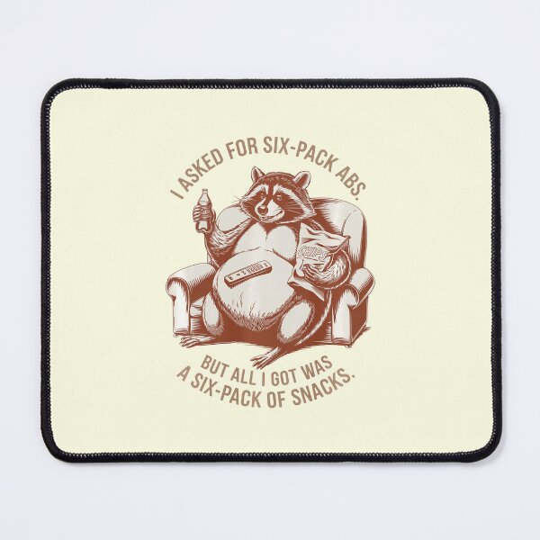Item preview, I Asked For Six-Pack Abs But Got a Six-Pack of Snacks designed and sold by nookmerch97.