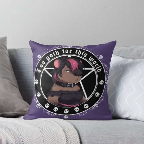 Item preview, Too goth for this world Capybara designed and sold by The King's general goods.