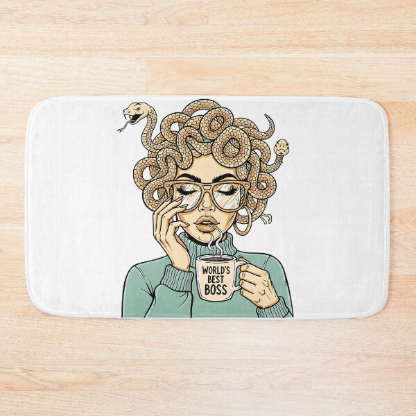 Item preview, Modern Medusa Morning Coffee - Relatable Greek Mythology Art designed and sold by tricorea.