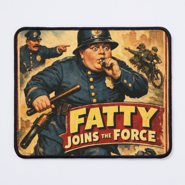 Item preview, Fatty Joins The Force Retro Comedy Film designed and sold by Mauswohn.