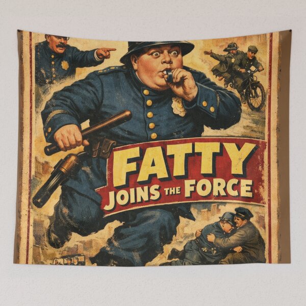Item preview, Fatty Joins The Force Retro Comedy Film designed and sold by Mauswohn.