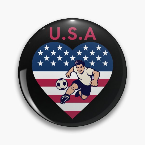 Item preview, Usa Soccer Heart designed and sold by AlyxoGer✅.
