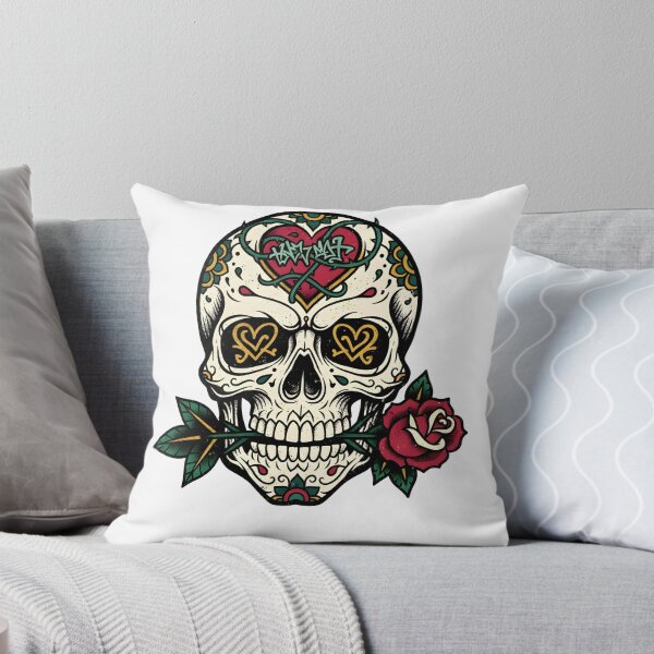 Item preview, Sugar Skull Tattoo with Rose Gothic Love  designed and sold by TomxDesign.