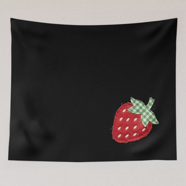 Item preview, Strawberry Felt Sticker designed and sold by LYFSTYLE.GEMS.