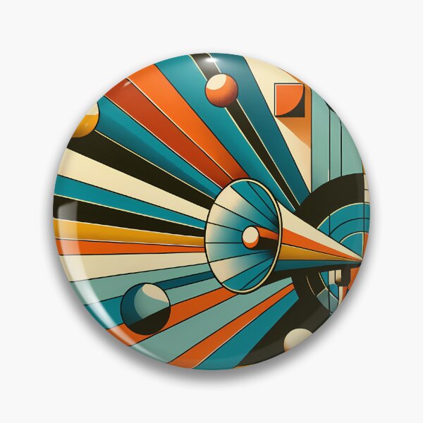 Item preview, Geometric Rays and Spheres Abstract Composition designed and sold by InkSmithery.