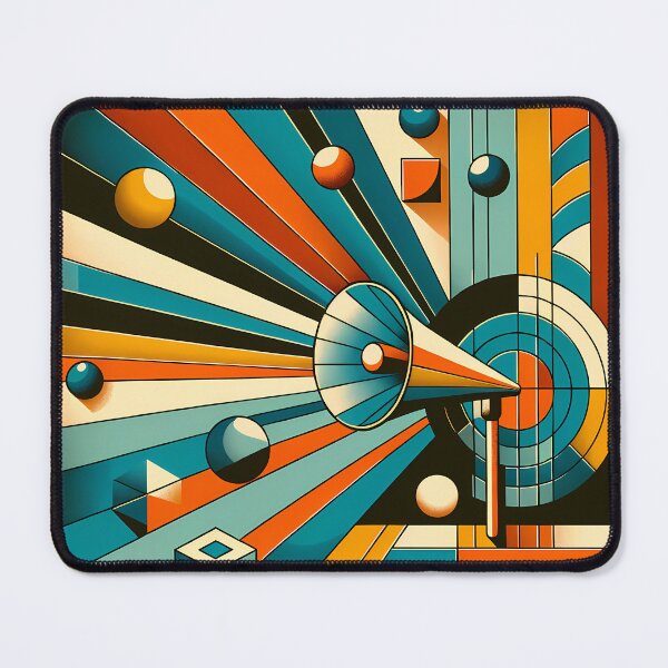 Item preview, Geometric Rays and Spheres Abstract Composition designed and sold by InkSmithery.