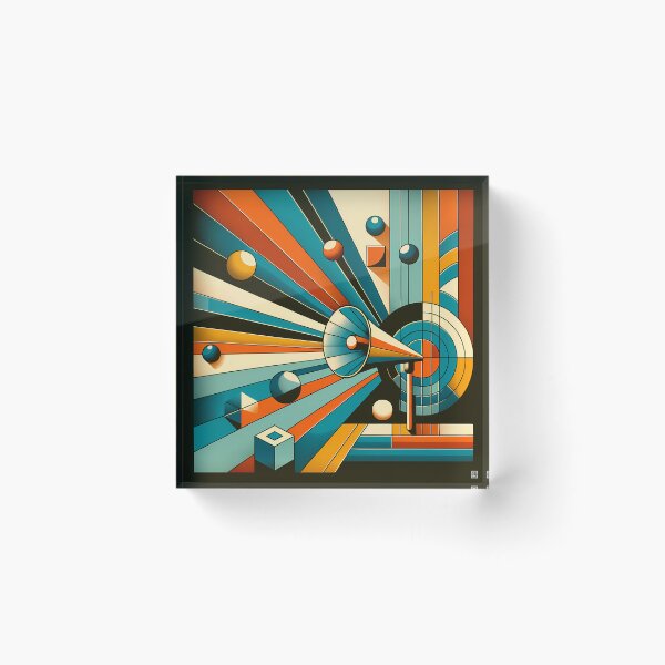 Item preview, Geometric Rays and Spheres Abstract Composition designed and sold by InkSmithery.