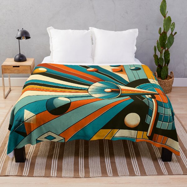 Item preview, Geometric Rays and Spheres Abstract Composition designed and sold by InkSmithery.