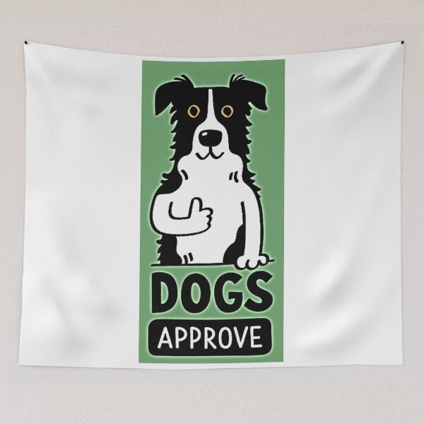 Item preview, Dogs Approve Illustration designed and sold by NoxLand.