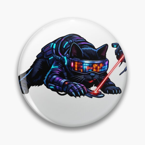 Item preview, Neon Vault Breaker Cat designed and sold by pumsquare.