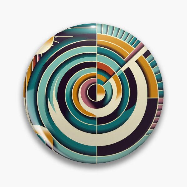 Item preview, Retro Geometric Spiral Sunburst Abstract designed and sold by InkSmithery.