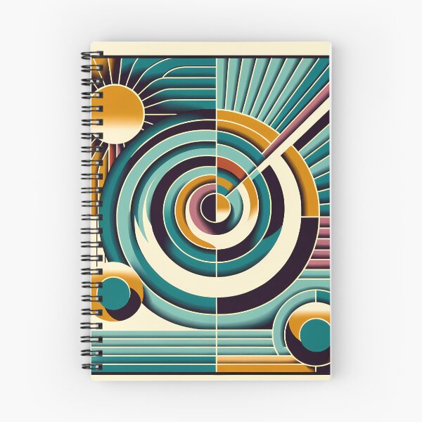 Item preview, Retro Geometric Spiral Sunburst Abstract designed and sold by InkSmithery.