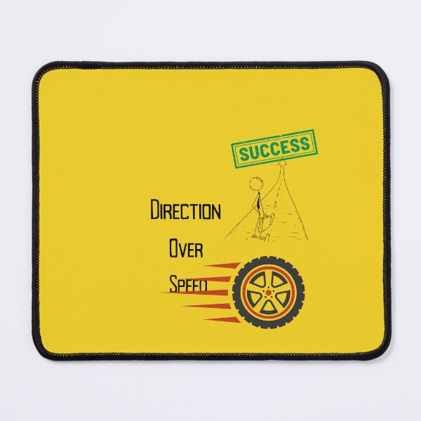 Item preview, Direction Over Speed – Success Mindset Motivational Strategy Quote Design designed and sold by NeonPetal.