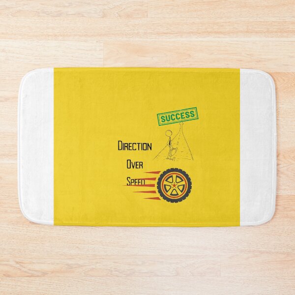 Item preview, Direction Over Speed – Success Mindset Motivational Strategy Quote Design designed and sold by NeonPetal.