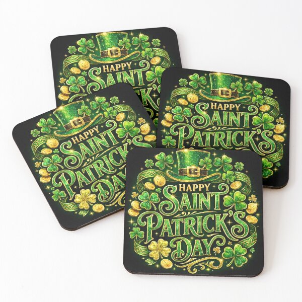 Item preview, Festive Happy Saint Patrick's Day Clover Design designed and sold by inamosone.