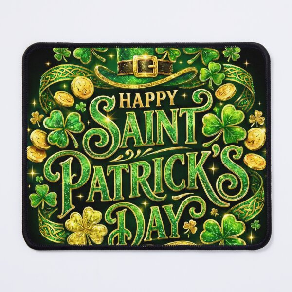 Item preview, Festive Happy Saint Patrick's Day Clover Design designed and sold by inamosone.
