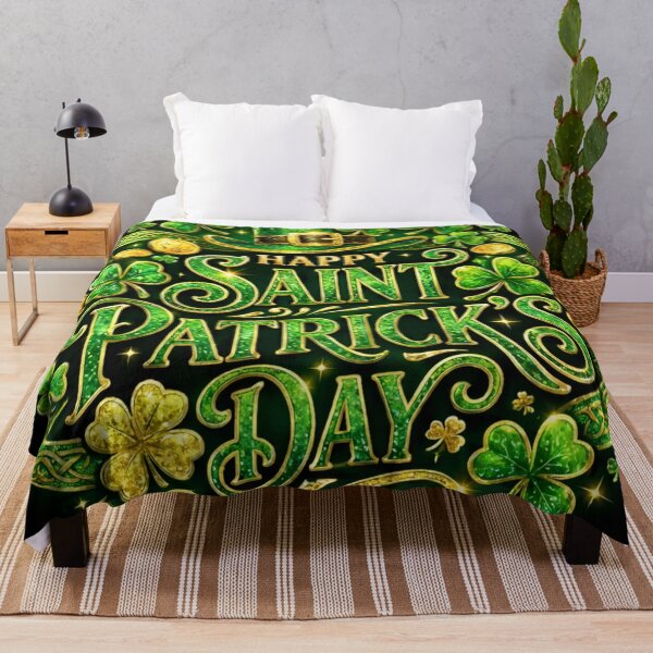 Item preview, Festive Happy Saint Patrick's Day Clover Design designed and sold by inamosone.