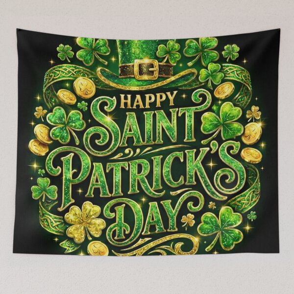 Item preview, Festive Happy Saint Patrick's Day Clover Design designed and sold by inamosone.