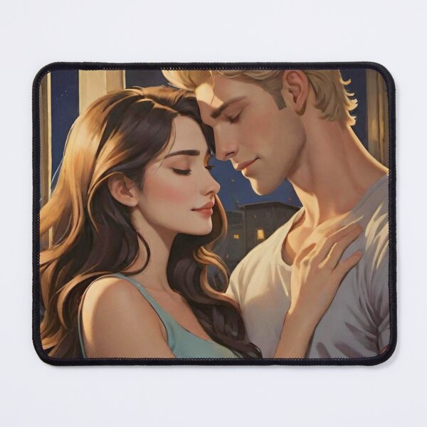Item preview, Soft Romantic Couple Illustration | Contemporary Love Scene designed and sold by DudasAmiles.