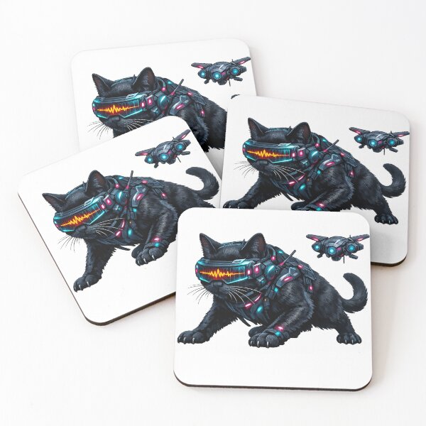 Item preview, Neon Signal Ranger Cat designed and sold by pumsquare.