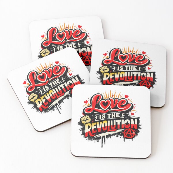 Item preview, Love is Revolution Inspirational Text Design designed and sold by AlienTechs.