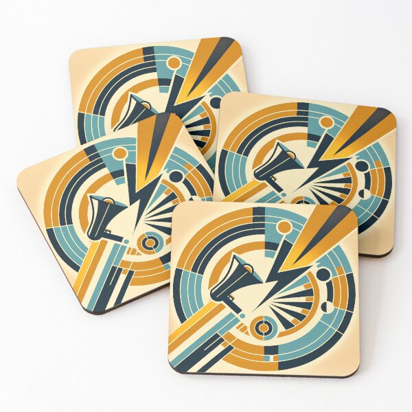 Item preview, Retro Megaphone Geometric Burst designed and sold by InkSmithery.