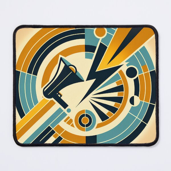 Item preview, Retro Megaphone Geometric Burst designed and sold by InkSmithery.