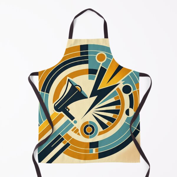 Item preview, Retro Megaphone Geometric Burst designed and sold by InkSmithery.
