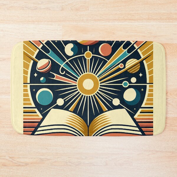 Item preview, Retro Space Bookburst Illustration designed and sold by InkSmithery.