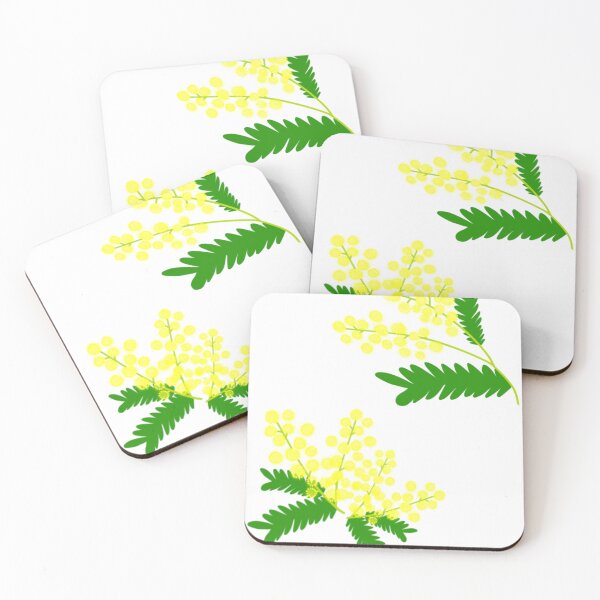 Item preview, yellow mimosa flowers designed and sold by Kan digital art.