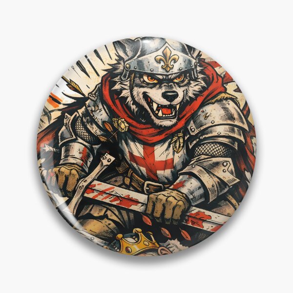 Aperçu de l'œuvre Arrows Rained Kings Fell Medieval Wolf Knight Battle of Agincourt History Graphic Art - 1415 Archer Victory by Vivaan Studio créée et vendue par Vivaan Studio.