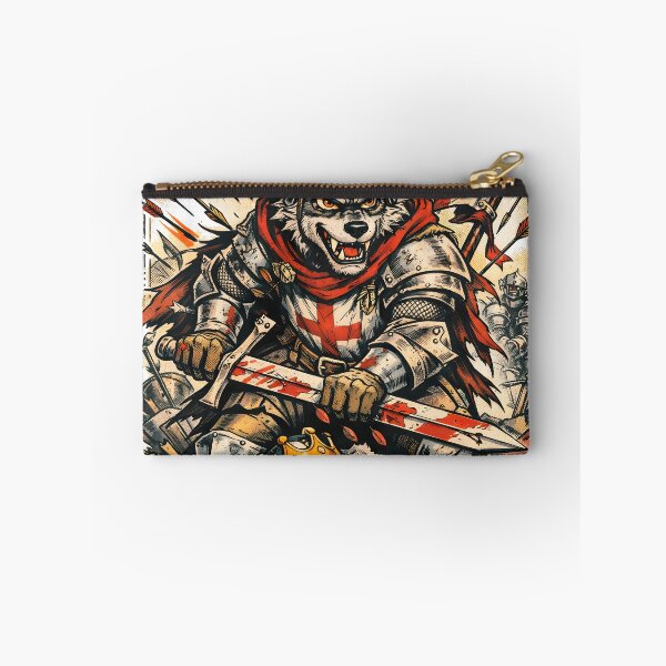 Item preview, Arrows Rained Kings Fell Medieval Wolf Knight Battle of Agincourt History Graphic Art - 1415 Archer Victory by Vivaan Studio designed and sold by Vivaan Studio.