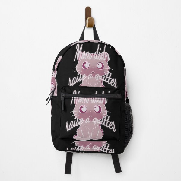 Item preview, “Mom Didn’t Raise to Quit” - Sad Cat Design. V5 designed and sold by Alan-David.