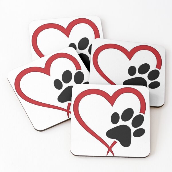 Item preview, Illustration of Dog Paw With Heart designed and sold by NoxLand.