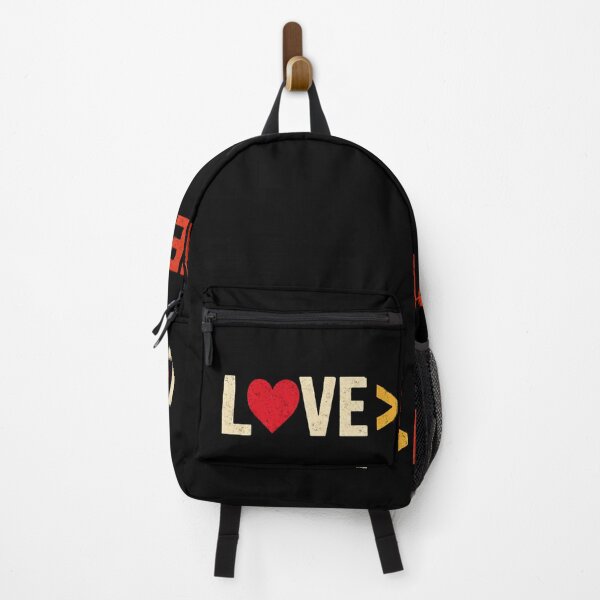Item preview, LOVE > HATE Positive Message Uplifting Typography Art designed and sold by AlienTechs.
